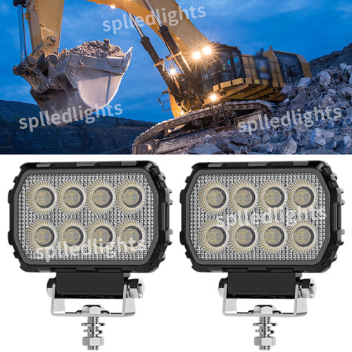 Pair rectangular inch - inch, led