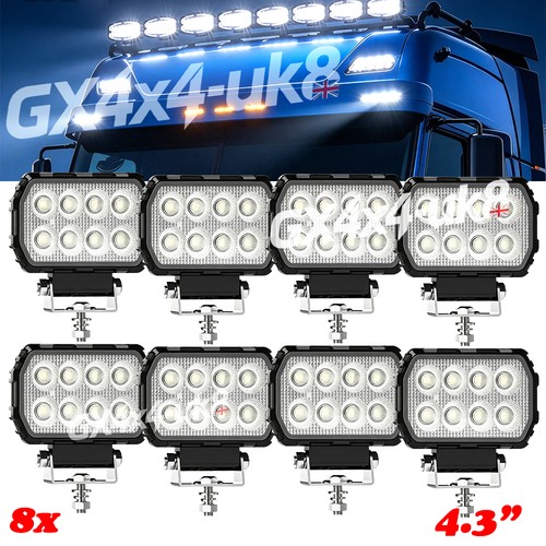 Led sqaure fog flood - 8x,