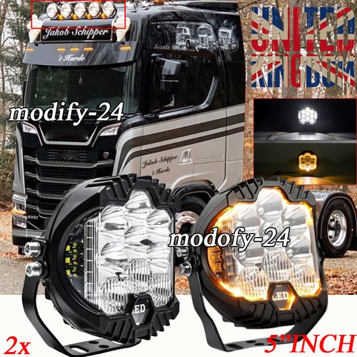 Led round fog spot - 2x,