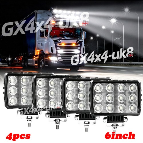 Led sqaure fog flood - 6",