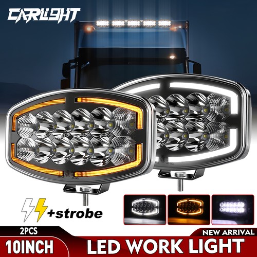 2pcs led headlights drl - 10",