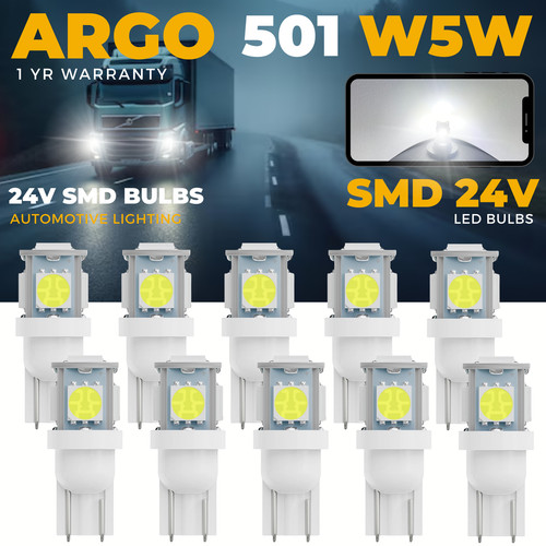 24v 501 led - side, light