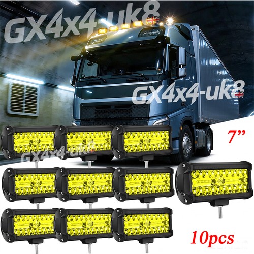 10x led yellow fog - 7'',