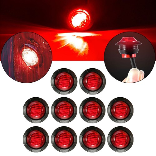12v mini round led side - side, marker