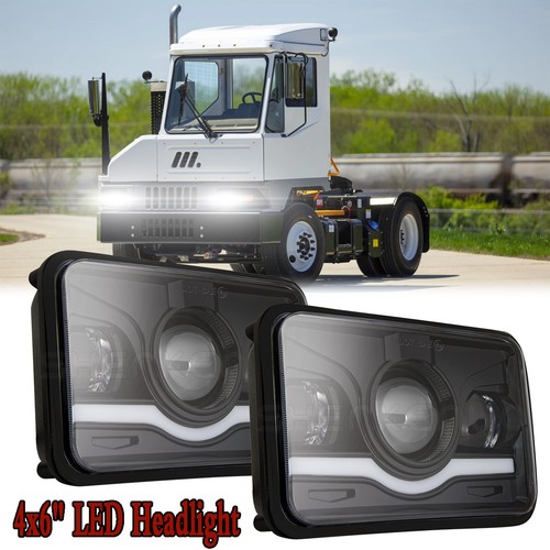 Pair 4x6 led headlight - 4x6", drl